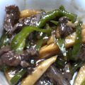 キッチンアキッチン's cooksnap of when they made 牛（豚）こまで♪チンジャオロース.