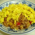 chakoママ's cooksnap of when they made 簡単✿ひき肉の❀オムライス✿.