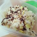 Somewhat's cooksnap of when they made さつまいもと塩昆布の味ご飯.