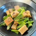 azbjbn's cooksnap of when they made 小松菜と厚揚げ豆腐のガーリック煮.
