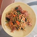 Singap's cooksnap of when they made ほうれんそうde焼きそば.