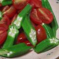 ケンコウママ's cooksnap of when they made オクラとトマトのサラダ☆柚子胡椒ドレ.