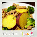 えみにゃんこ♪'s cooksnap of when they made 豚肉とさつまいもの煮物.