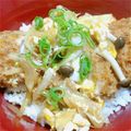おぉかっちょ's cooksnap of when they made すき焼きのたれでつゆだくカツ丼.