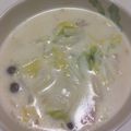 yuigoma's cooksnap of when they made からだが温まる♪白菜ミルクスープ.