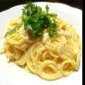 初心者みほT's cooksnap of when they made たらこと生クリームのスパゲッティー.