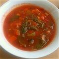 梅子。's cooksnap of when they made セロリとバジルと鶏肉のトマトスープ.