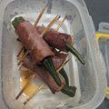 庵chai's cooksnap of when they made バター醤油オクラベーコン.