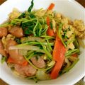 moc058's cooksnap of when they made 豆苗の卵炒め.