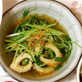 るーい☆'s cooksnap of when they made 簡単☆水菜とちくわのおひたし風サラダ.