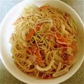 飛時樹ちゃん's cooksnap of when they made お手軽！ベーコンと水菜の和風パスタ♪.