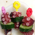 ちびはち公's cooksnap of when they made 簡単早い☆たこときゅうりのニンニク炒め.
