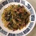 Ruriluru's cooksnap of when they made 和風焼きそば☝めんつゆ簡単創味のつゆ味❤.