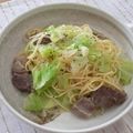 めなよ's cooksnap of when they made 塩豚と春キャベツでパスタ*:.。..。.