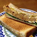 YUKIKI☆'s cooksnap of when they made 和風な納豆オムレツ★サンドイッチ★.
