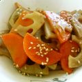 かた吉's cooksnap of when they made 簡単！もっちり蓮根と人参のゴマ入り金平♪.