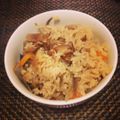 ♡MINE♡'s cooksnap of when they made 焼き鳥缶で炊き込みご飯♪.