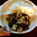 dokukinoko's cooksnap of when they made リメイク☆牛挽き肉ほうれん草の豆腐卵炒め.