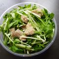 PARNELL's cooksnap of when they made 塩豚と水菜の柚子胡椒和え.