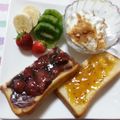 ayuuun★'s cooksnap of when they made あんこ☆苺ジャムトーストdeシアワセ朝食.