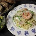 ｃｈｉａｒｉ's cooksnap of when they made ほうれん草と海老の＊簡単クリームパスタ.