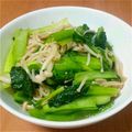 かずゆなママ's cooksnap of when they made おばんざい★チンゲン菜とエノキのさっと煮.