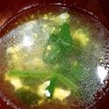 ココリンリン's cooksnap of when they made ワカメスープならぬほうれん草スープ.