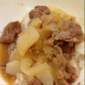aina0629's cooksnap of when they made 群馬発男のねぎだく吉野家風牛丼温泉卵のせ.