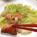 yoko_66t's cooksnap of when they made 鮭とキャベツの炒め物.