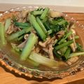 ゆるべジharu's cooksnap of when they made 小松菜としめじと油揚げの煮浸し.