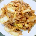 piyoko0608's cooksnap of when they made やわらか豚肉と白菜のケチャップ炒め.