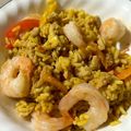 ame-ikuru's cooksnap of when they made 海老とパプリカのフレッシュトマトピラフ.