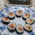 クックYAAF4Q☆'s cooksnap of when they made 初めてでも巻ける！簡単♬恵方巻き・太巻き.
