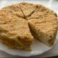 なか's cooksnap of when they made 簡単！りんごのクランブルチーズケーキ♡.