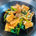 azbjbn's cooksnap of when they made 厚揚げと木の子と小松菜のオイスター煮.