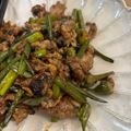 しゅうう's cooksnap of when they made ビールに合う！！豚肉とにんにくの芽炒め.