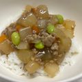 ふあmama's cooksnap of when they made 野菜いっぱい!うまうまそぼろ大根.