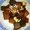 ふぅ～はるママ's cooksnap of when they made こってり。大根と蒟蒻のみそ煮(どて煮風).