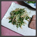 ＴＯＭＯＷＡＴ's cooksnap of when they made えのきと貝割れ大根のわさび醤油和え.