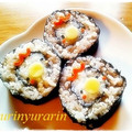ゆうりんゆらりん's cooksnap of when they made にわとり親子の海苔巻き.