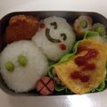 yunatan1211's cooksnap of when they made キャラ弁☆雪だるま.