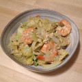シモマエ's cooksnap of when they made うまうま！エビとキャベツの卵とじ.