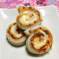 シャンプーハット's cooksnap of when they made たらこふりかけde明太チーズ巻きちくわ.