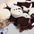 しんこ0619's cooksnap of when they made 塩・チョコ・マシュマロのミルキートースト.