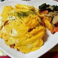 mihosky☆'s cooksnap of when they made チキン入りオムライス.