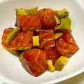 はるひやま's cooksnap of when they made サーモンのごま油和え.
