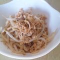 sーiーo's cooksnap of when they made ♦簡単♬もやしと鶏ささ身の胡麻和え.