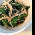 あき☆みち's cooksnap of when they made ほうれん草とエノキのお浸し.