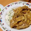miomomora's cooksnap of when they made ビーフストロガノフ.