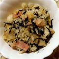 ma___111's cooksnap of when they made にんにく香るひじきとレンコンの混ぜごはん.